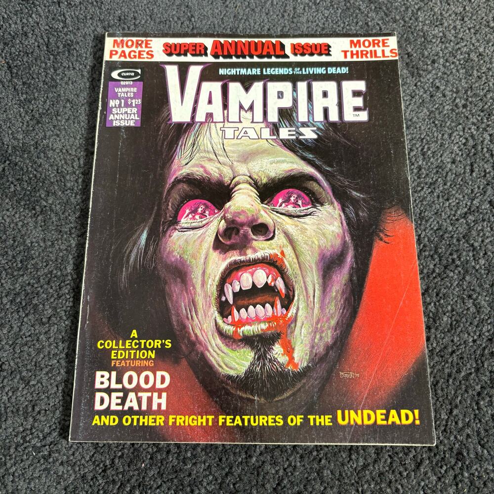 Vampire Tales Annual Issue #1 - Marvel Comics - Summer 1975 - Vintage Comic Book